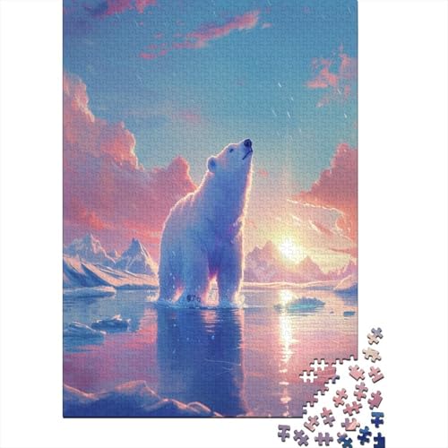 Bär 1000 Teile,Impossible Puzzle,Geschicklichkeitsspiel Für Die Ganze Familie, Erwachsenen Puzzlespiel Puzzel 1000pcs (75x50cm) von BXYAFEKUD