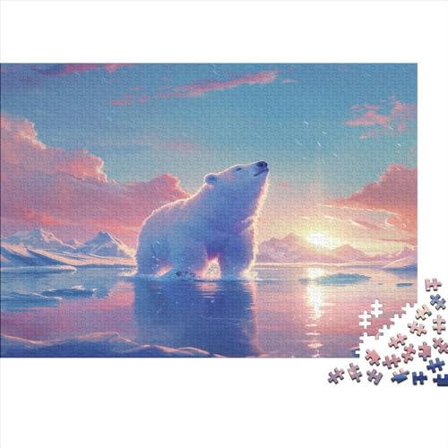 Bär Puzzle 1000 Teile,für Erwachsene, Impossible Puzzle,farbenfrohes Legespiel,Geschicklichkeitsspiel Für Die Ganze Familie,Erwachsenenpuzzle Puzzel 1000pcs (75x50cm) von BXYAFEKUD