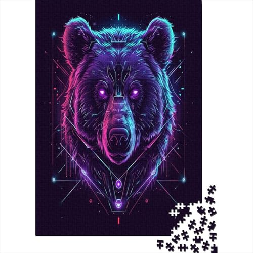 Bär Puzzle 1000 Teile Erwachsener Kniffel Spaß Für Die Ganze Familie - Abwechslungsreiche 1000 Puzzleteilige Motive Puzzlespiel Erwachsene, Puzzel 1000pcs (75x50cm) von BXYAFEKUD