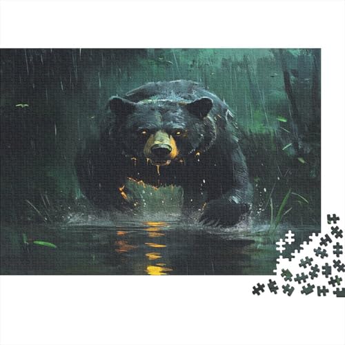 Bär Puzzlespiel 1000 Teile Erwachsene -Puzzle 1000 Stück Spiel Puzzles Für Erwachsene Kinder Puzzle Erwachsenen Puzzlespiel Puzzel 1000pcs (75x50cm) von BXYAFEKUD