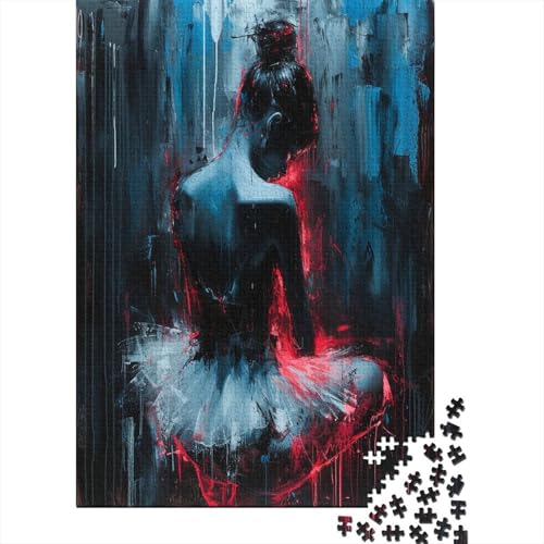 Balletttanz 1000 Teile, Impossible Puzzle,Geschicklichkeitsspiel Für Die Ganze Familie, Erwachsenenpuzzle Ab 14 Jahren Puzzel 1000pcs (75x50cm) von BXYAFEKUD