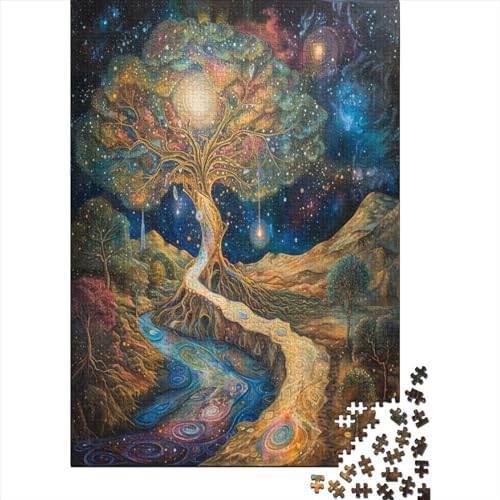 Baum des Lebens Puzzle 1000 Teile Puzzle Für Erwachsene Und Kinder Ab 14 Jahren Puzzel 1000pcs (75x50cm) von BXYAFEKUD