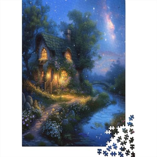 Berghütte Puzzle 1000 Teile Erwachsener Kniffel Spaß Für Die Ganze Familie - Abwechslungsreiche 1000 Puzzleteilige Motive Puzzlespiel Erwachsene, Puzzel 1000pcs (75x50cm) von BXYAFEKUD
