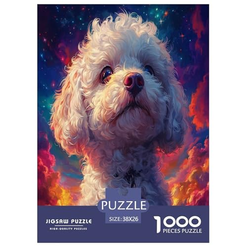 Bichon Frise Puzzle 1000-teilige Schwer Puzzle Spielzeug Pädagogisches Spiel Impossible Herausforderungsspielzeug Für Erwachsene Kinder 38x26cm/1000pcs Bichon Frise Puzzle 1000-teilige Schwer Puzzle Spielzeug Pädagogisches Spiel Impossible Herausforderungsspielzeug Für Erwachsene Kinder 38x26cm/1000pcs von BXYAFEKUD