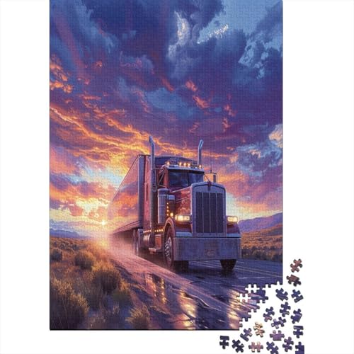 Big Truck Puzzle 1000 Teile,Puzzlespiel Für Erwachsene,Impossible Puzzle,Puzzle Geschicklichkeitsspiel Für Die Ganze Familie, Geschenke Für Männer/Frauen Erwachsenen Puzzel 1000pcs (75x50cm) von BXYAFEKUD