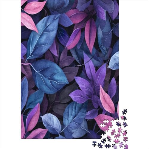 Blatt Puzzle 1000 Teile Puzzles Für Erwachsene Lernspiel Herausforderungsspielzeug 1000-teilige Puzzlespiel Für Erwachsene Kinder Puzzel 1000pcs (75x50cm) von BXYAFEKUD