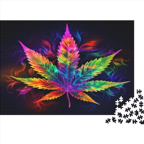 Blatt Puzzle 1000 Teile Puzzles Für Erwachsene Lernspiel Herausforderungsspielzeug 1000-teilige Puzzlespiel Für Erwachsene Kinder Puzzel 1000pcs (75x50cm) von BXYAFEKUD