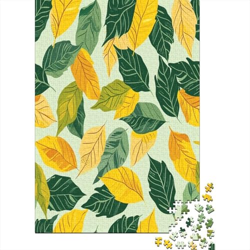 Blatt Puzzlespiel 1000 Teile Erwachsene -Puzzle 1000 Stück Spiel Puzzles Für Erwachsene Kinder Puzzle Erwachsenen Puzzlespiel Puzzel 1000pcs (75x50cm) von BXYAFEKUD