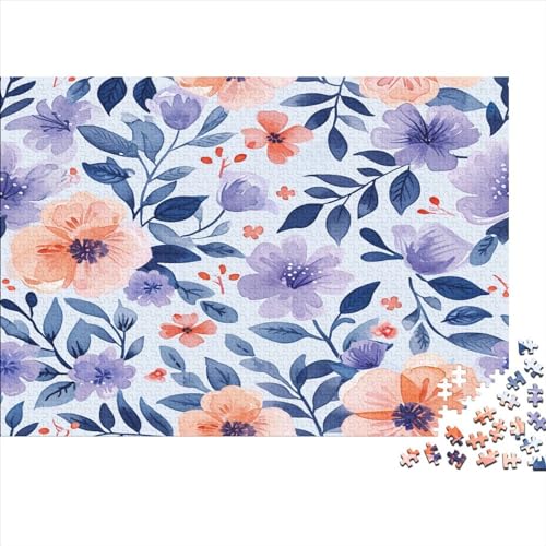 Blume Puzzle 1000 Teile Erwachsener Kniffel Spaß Für Die Ganze Familie - Abwechslungsreiche 1000 Puzzleteilige Motive Puzzle Erwachsene, Puzzel 1000pcs (75x50cm) von BXYAFEKUD