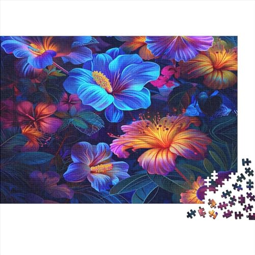Blume Puzzle 1000 Teile Erwachsener Kniffel Spaß Für Die Ganze Familie - Abwechslungsreiche 1000 Puzzleteilige Motive Puzzlespiel Erwachsene, Puzzel 1000pcs (75x50cm) von BXYAFEKUD
