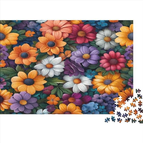 Blume Puzzlespiel 1000 Teile Erwachsene -Puzzle 1000 Stück Spiel Puzzles Für Erwachsene Kinder Puzzle Erwachsenen Puzzlespiel Puzzel 1000pcs (75x50cm) von BXYAFEKUD