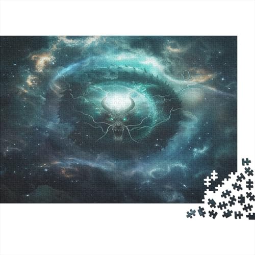 Böser Drache Puzzle 1000 Teile Erwachsener Kniffel Spaß Für Die Ganze Familie - Abwechslungsreiche 1000 Puzzleteilige Motive Puzzlespiel Erwachsene, Puzzel 1000pcs (75x50cm) von BXYAFEKUD