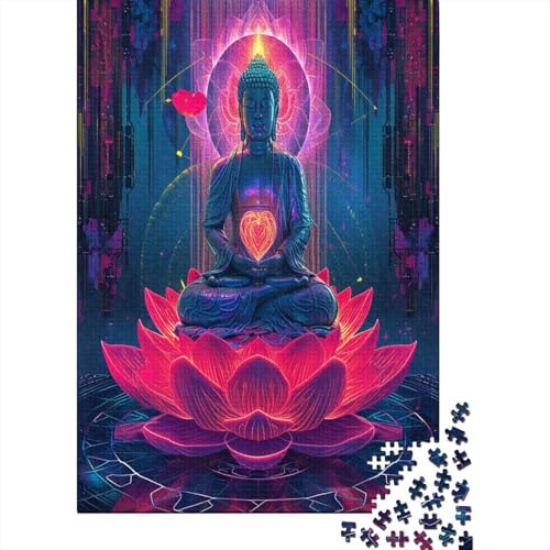 Buddha Puzzlespiel 1000 Teile Erwachsene -Puzzle 1000 Stück Spiel Puzzles Für Erwachsene Kinder Puzzle Erwachsenen Puzzlespiel Puzzel 1000pcs (75x50cm) von BXYAFEKUD