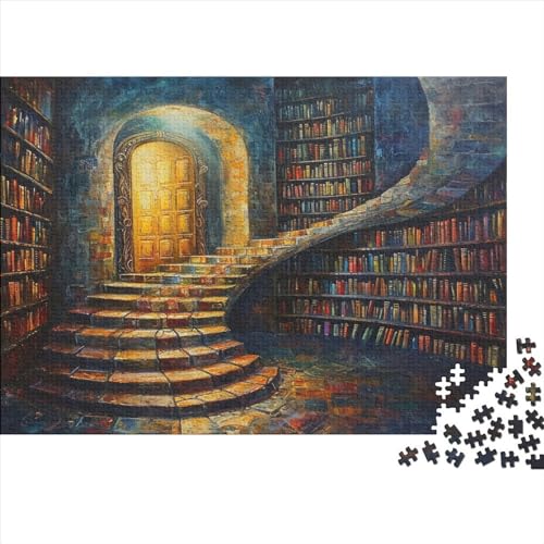 Bücherregal Puzzle 1000 Teile Für Erwachsene Und Kinder Ab 14 Jahren Für Stressabbauer Puzzel 1000pcs (75x50cm) von BXYAFEKUD