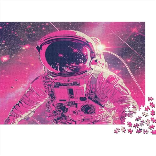 Cartoon Astronaut Puzzle 1000 Teile,für Erwachsene, Impossible Puzzle,farbenfrohes Legespiel,Geschicklichkeitsspiel Für Die Ganze Familie,Erwachsenenpuzzle Puzzel 1000pcs (75x50cm) von BXYAFEKUD