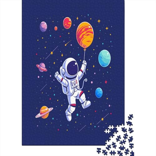 Cartoon Astronaut Puzzle 1000 Teile Erwachsener Kniffel Spaß Für Die Ganze Familie - Abwechslungsreiche 1000 Puzzleteilige Motive Puzzlespiel Erwachsene, Puzzel 1000pcs (75x50cm) von BXYAFEKUD