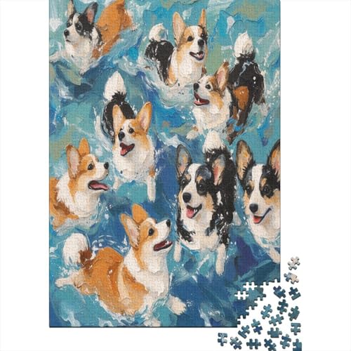 Corgi Puzzlespiel 1000 Teile Erwachsene -Puzzle 1000 Stück Spiel Puzzles Für Erwachsene Kinder Puzzle Erwachsenen Puzzlespiel Puzzel 1000pcs (75x50cm) von BXYAFEKUD