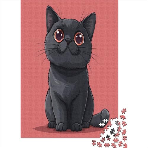 Cute Kätzchen Puzzle 1000 Teile Erwachsener Kniffel Spaß Für Die Ganze Familie - Abwechslungsreiche 1000 Puzzleteilige Motive Puzzlespiel Erwachsene, Puzzel 1000pcs (75x50cm) von BXYAFEKUD