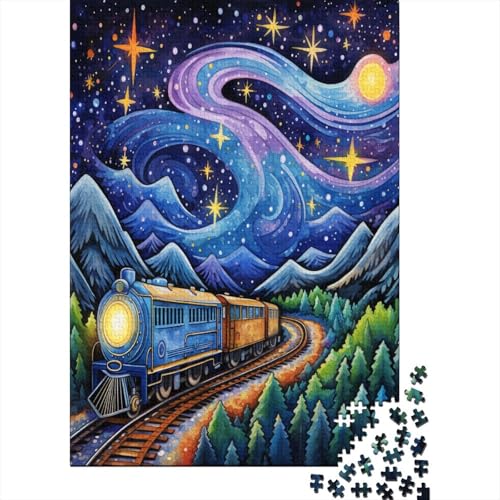 Dampfzug Puzzlespiel 1000 Teile Erwachsene -Puzzle 1000 Stück Spiel Puzzles Für Erwachsene Kinder Puzzle Erwachsenen Puzzlespiel Puzzel 1000pcs (75x50cm) von BXYAFEKUD