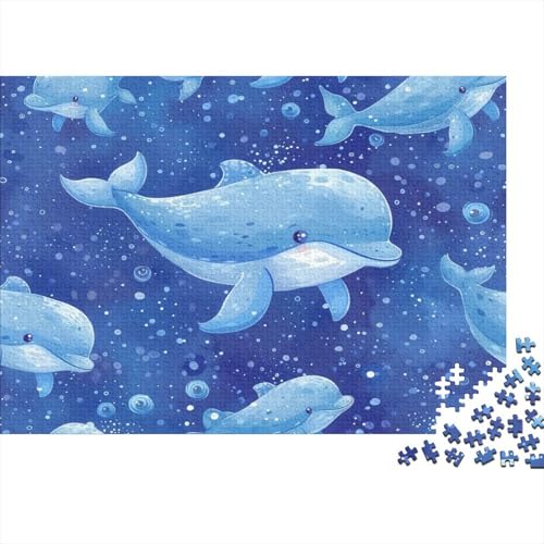 Delphin Puzzle 1000 Teile Für Erwachsene Und Kinder Ab 14 Jahren Für Stressabbauer Puzzel 1000pcs (75x50cm) von BXYAFEKUD