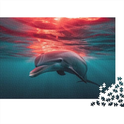 Delphin Puzzlespiel 1000 Teile Für Erwachsene, Einzigartige Kunstwerke Und Vorlage - Geburtstagsgeschenk - Spaßige Puzzles Mit Überraschung Von Puzzle in A Bag Puzzel 1000pcs (75x50cm) von BXYAFEKUD
