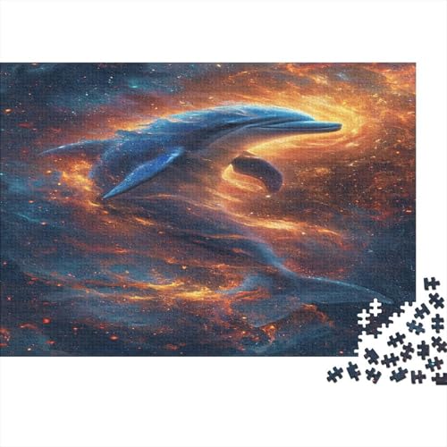 Delphin Puzzlespiel 1000 Teile Puzzles Für Erwachsene Lernspiel Herausforderung Spielzeug 1000 Teile Puzzles Für Erwachsene Kinder Erwachsenen Puzzlespiel Puzzel 1000pcs (75x50cm) von BXYAFEKUD
