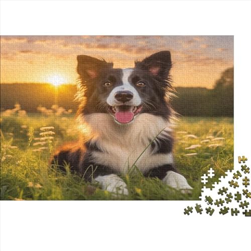 Deutsche Schäferhunde Puzzle 1000 Teile Puzzles Für Erwachsene Lernspiel Herausforderungsspielzeug 1000-teilige Puzzlespiel Für Erwachsene Kinder Puzzel 1000pcs (75x50cm) von BXYAFEKUD
