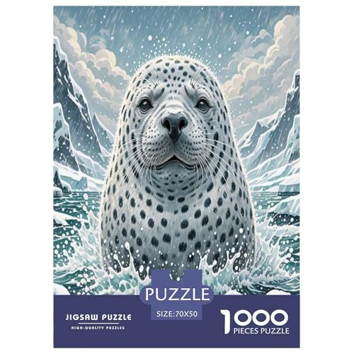 Dichtung Puzzle 1000-teilige Schwer Puzzle Spielzeug Lernspiel Impossible Herausforderungsspielzeug Für Erwachsene Und Kinder Ab 14 Jahren 70x50cm/1000pcs von BXYAFEKUD