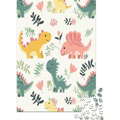 Dinosaurier 1000 Stück Puzzles Für Erwachsene Teenager Stress Abbauen Familien-Puzzlespiel 1000-teiliges Puzzle Kinder Lernspiel Spielzeug Geschenk Puzzel 1000pcs (75x50cm) von BXYAFEKUD