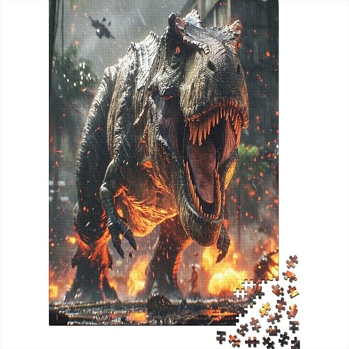 Dinosaurier Puzzle 1000 Teile Für Erwachsene Und Kinder Ab 14 Jahren Für Stressabbauer Puzzel 1000pcs (75x50cm) von BXYAFEKUD