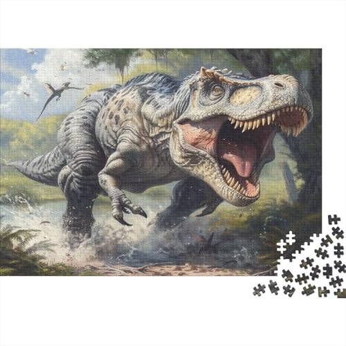 Dinosaurier Puzzlespiel 1000 Teile Für Erwachsene, Einzigartige Kunstwerke Und Vorlage - Geburtstagsgeschenk - Spaßige Puzzles Mit Überraschung Von Puzzle in A Bag Puzzel 1000pcs (75x50cm) von BXYAFEKUD