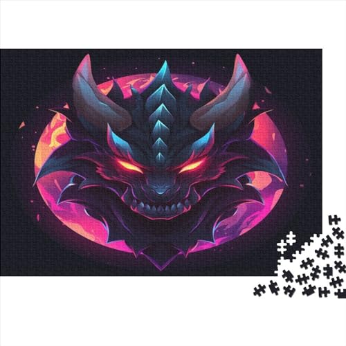 Drache Puzzle 1000 Teile Erwachsener Kniffel Spaß Für Die Ganze Familie - Abwechslungsreiche 1000 Puzzleteilige Motive Puzzle Erwachsene, Puzzel 1000pcs (75x50cm) von BXYAFEKUD