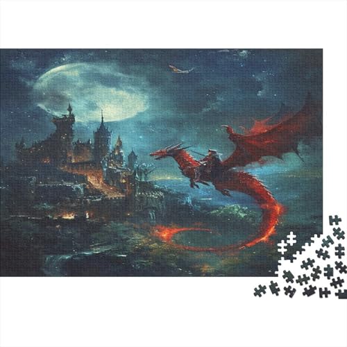 Drache Puzzle 1000 Teile Für Erwachsene Und Kinder Ab 14 Jahren Für Stressabbauer Puzzel 1000pcs (75x50cm) von BXYAFEKUD