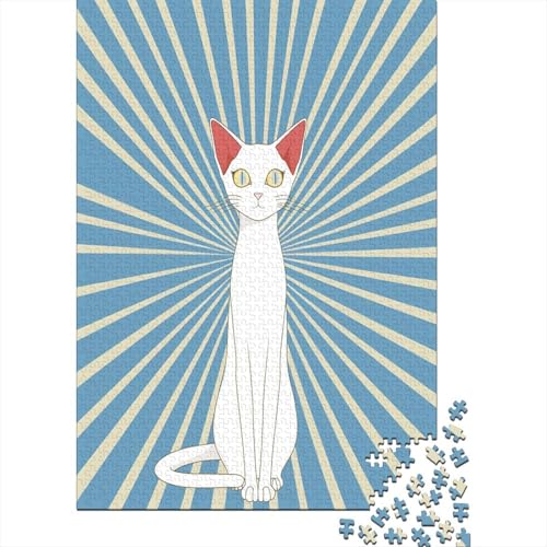 Egyptian Kat 1000 Stück Puzzles Für Erwachsene Teenager Stress Abbauen Familien-Puzzlespiel Mit Poster in 1000-teiliges Puzzle Kinder Lernspiel Spielzeug Geschenk Puzzel 1000pcs (75x50cm) von BXYAFEKUD