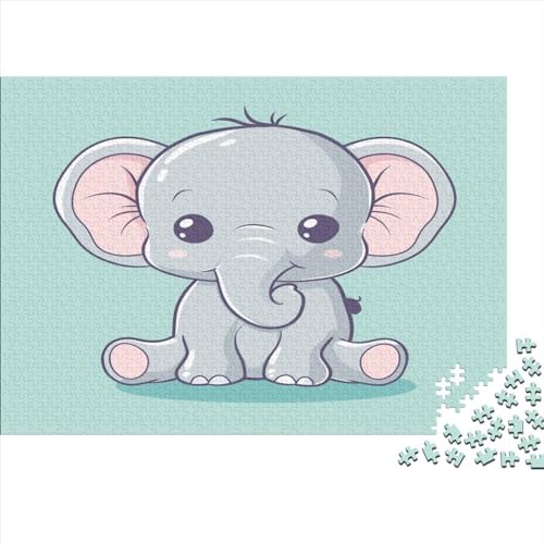 Elefant Puzzlespiel 1000 Teile Für Erwachsene, Einzigartige Kunstwerke Und Vorlage - Geburtstagsgeschenk - Spaßige Puzzles Mit Überraschung Von Puzzle in A Bag Puzzel 1000pcs (75x50cm) von BXYAFEKUD