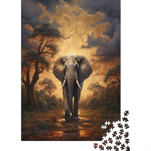 Elefant Puzzlespiel 1000 Teile Puzzles Für Erwachsene Lernspiel Herausforderung Spielzeug 1000 Teile Puzzles Für Erwachsene Kinder Erwachsenen Puzzlespiel Puzzel 1000pcs (75x50cm) von BXYAFEKUD