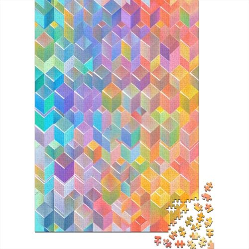 Farbige Bausteine Puzzle 1000 Teile Für Erwachsene Und Kinder Ab 14 Jahren Für Stressabbauer Puzzel 1000pcs (75x50cm) von BXYAFEKUD