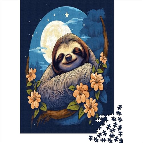 Faultier Puzzle 1000 Teile Puzzle Für Erwachsene Und Kinder Ab 14 Jahren,Puzzlespiel Erwachsenen Puzzlespiel Puzzel 1000pcs (75x50cm) von BXYAFEKUD
