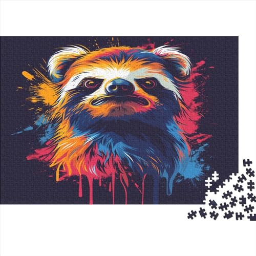 Faultier Puzzlespiel 1000 Teile Erwachsene -Puzzle 1000 Stück Spiel Puzzles Für Erwachsene Kinder Puzzle Erwachsenen Puzzlespiel Puzzel 1000pcs (75x50cm) von BXYAFEKUD