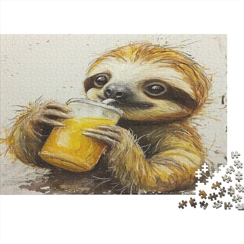 Faultier Puzzlespiel 1000 Teile Puzzles Für Erwachsene Lernspiel Herausforderung Spielzeug 1000 Teile Puzzles Für Erwachsene Kinder Erwachsenen Puzzlespiel Puzzel 1000pcs (75x50cm) von BXYAFEKUD