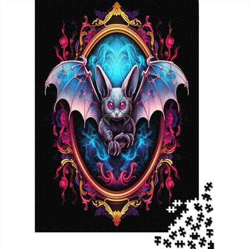Fledermauss Puzzle 1000 Teile Erwachsener Kniffel Spaß Für Die Ganze Familie - Abwechslungsreiche 1000 Puzzleteilige Motive Puzzlespiel Erwachsene, Puzzel 1000pcs (75x50cm) von BXYAFEKUD