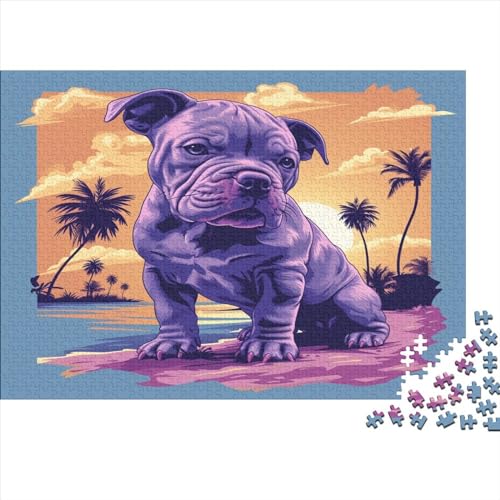 French BullHund Puzzlespiel 1000 Teile Puzzles Für Erwachsene Lernspiel Herausforderung Spielzeug 1000 Teile Puzzles Für Erwachsene Kinder Erwachsenen Puzzlespiel Puzzel 1000pcs (75x50cm) von BXYAFEKUD