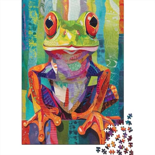 Frosch Puzzle 1000 Teile Puzzle Für Erwachsene Und Kinder Ab 14 Jahren,Puzzlespiel Erwachsenen Puzzlespiel Puzzel 1000pcs (75x50cm) von BXYAFEKUD