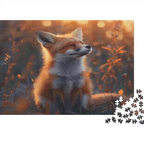 Fuchs 1000 Stück Puzzles Für Erwachsene Teenager Stress Abbauen Familien-Puzzlespiel Mit Poster in 1000-teiliges Puzzle Kinder Lernspiel Spielzeug Geschenk Puzzel 1000pcs (75x50cm) von BXYAFEKUD