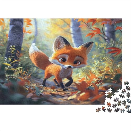 Fuchs Puzzlespiel 1000 Teile Erwachsene -Puzzle 1000 Stück Spiel Puzzles Für Erwachsene Kinder Puzzle Erwachsenen Puzzlespiel Puzzel 1000pcs (75x50cm) von BXYAFEKUD