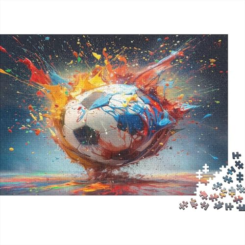 Fußball Puzzle 1000 Teile Puzzle Für Erwachsene Und Kinder Ab 14 Jahren Puzzel 1000pcs (75x50cm) von BXYAFEKUD