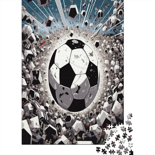 Fußball Puzzlespiel 1000 Teile Erwachsene -Puzzle 1000 Stück Spiel Puzzles Für Erwachsene Kinder Puzzle Erwachsenen Puzzlespiel Puzzel 1000pcs (75x50cm) von BXYAFEKUD