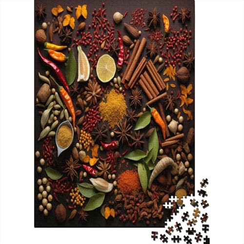 Gewürz Puzzle 1000 Teile Erwachsener Kniffel Spaß Für Die Ganze Familie - Abwechslungsreiche 1000 Puzzleteilige Motive Puzzlespiel Erwachsene, Puzzel 1000pcs (75x50cm) von BXYAFEKUD