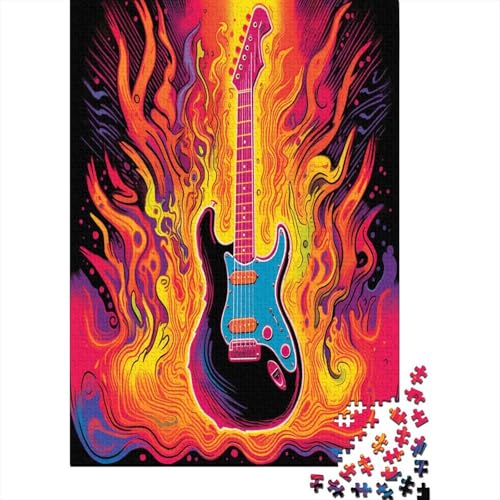 Gitarre Puzzle 1000 Teile Puzzle Für Erwachsene Und Kinder Ab 14 Jahren Puzzel 1000pcs (75x50cm) von BXYAFEKUD