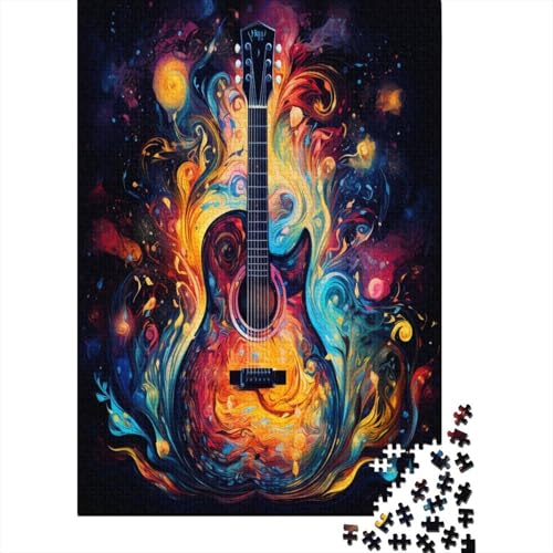 Gitarre Puzzlespiel 1000 Teile Erwachsene -Puzzle 1000 Stück Spiel Puzzles Für Erwachsene Kinder Puzzle Erwachsenen Puzzlespiel Puzzel 1000pcs (75x50cm) von BXYAFEKUD